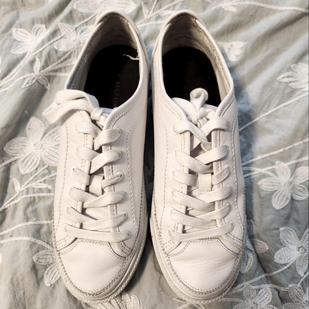 ALL SAINTS White Leather Sneakers